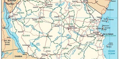 Новая карта Танзании