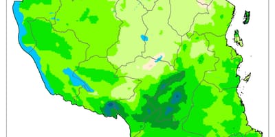 Карта Танзании климат