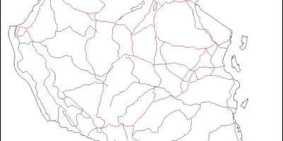 Пустая карта Танзании