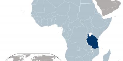 Расположение Танзании на карте