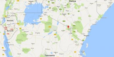 Расположение Танзания на карте мира