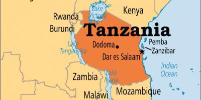 Карта дар-Эс-Салам Танзания